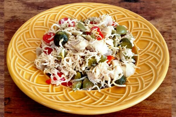 Imagem de Receita de Sala Proteica pronta e servida.