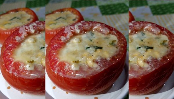 Tomates Recheados Receita de Tomates Recheados - Por Paty Ayres