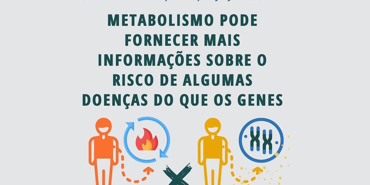 Metabolismo pode fornecer mias informações sobre o risco de algumas doenças do que os genes. Metabolismo pode fornecer mias informações sobre o risco de algumas doenças do que os genes, por Paty Ayres